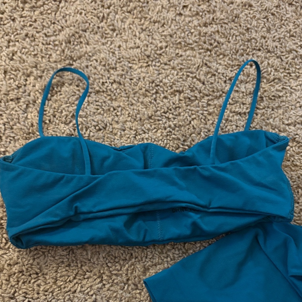 DFYNE DEFY Teal Bra & Shorts Set - Picture 3 of 3